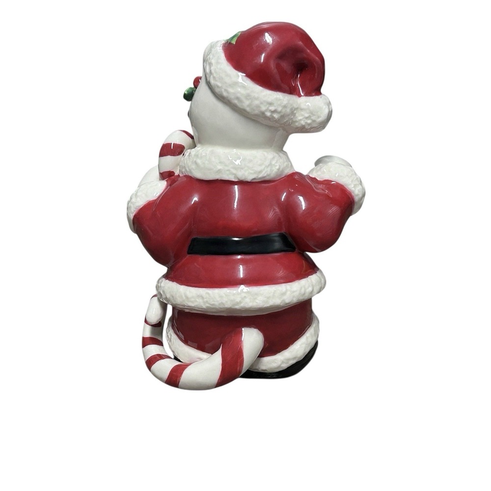 Christmas Whimsiclay KatKringle Amy Lacombe Cat Figurine Santa Clause Kitty - Picture 3 of 9